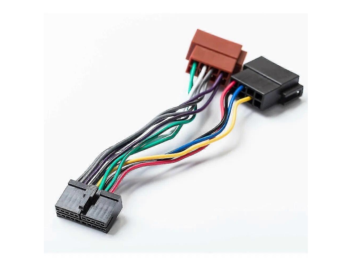 Adaptador Iso Para Rádio Automotivo 2024, Cabo De 20 Pinos, Conector Din Universal Para Som Automotivo Aeg Prology Autoradio Audiovox Jgc Etc.