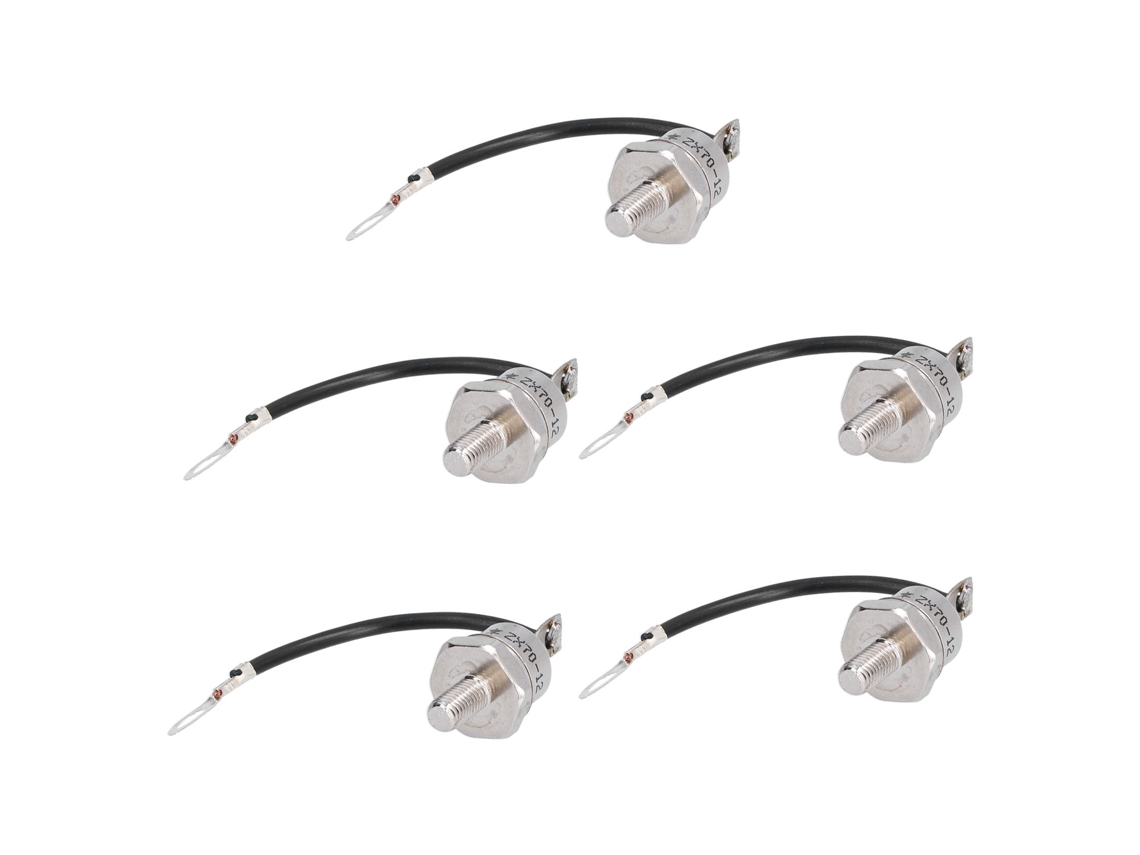 5 Peças Diodo Retificador de Silício Inversor 1200V 70A com Cabo Preto ZX70‑12