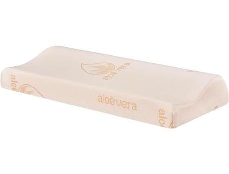 Almofada Cervical Viscoelástica, Antiácaros, Antialérgica e Respirável, Capa Removível e Lavável (68x34x11/9) COSHANO
