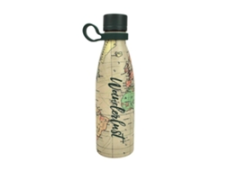 Garrafa térmica Brilvibera para viagem com água quente e fria.