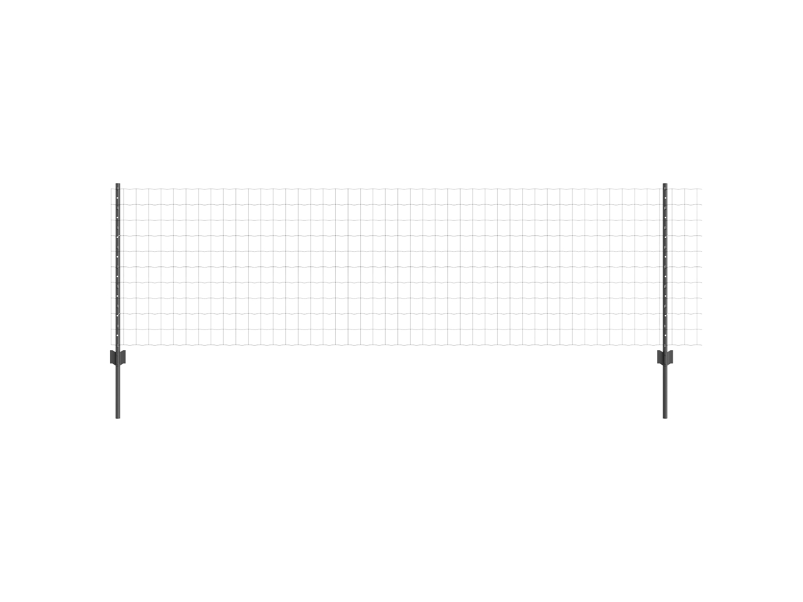 Conjunto 1 Barreira Externa Vidaxl Cinzento Aço (25 X 0,8 M)