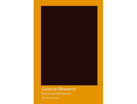 Livro Cultural Research de Billy-Bob Thompson (Inglês)