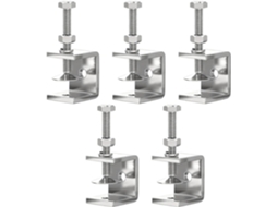 Conjunto De 5 Grampos Tiger Clamp Em Aço Inoxidável 304, Robustos E Fabricados Em Metal, Com Uma Ampla E