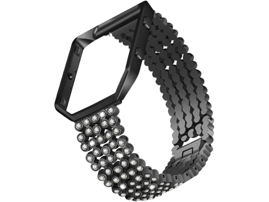 Pulseira Elegante Com Strass Para Relógio Feminino, Compatível O