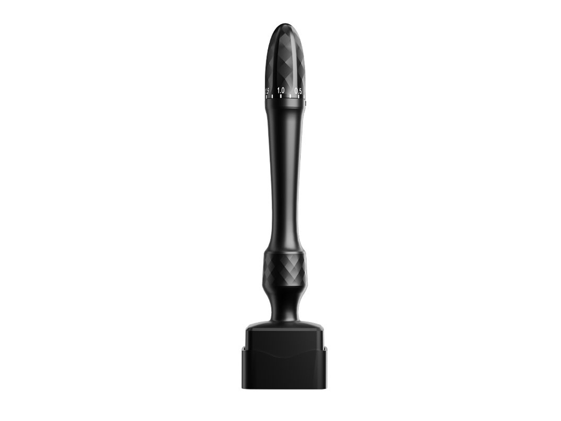 Microneedling Stamp 140 Pinos Ajustável 0 3mm,tratamento Facial e Crescimento Capilar Preto Preto HEXINYIGJLY