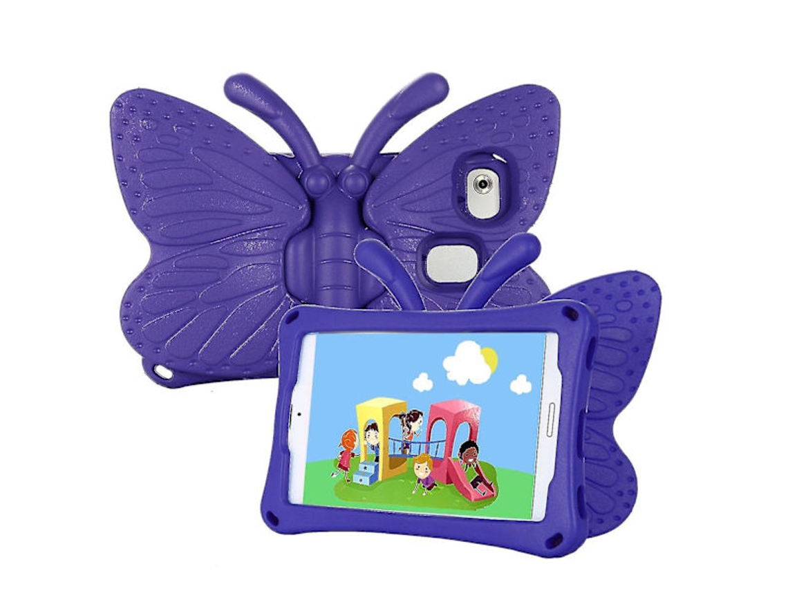 Capa Borboleta Para Samsung Galaxy Tab A7 Lite 8.7 T220/t225 2021, Ideal Crianças, Material Em Espuma Eva Macia, Cantos Reforçados Tuotuo