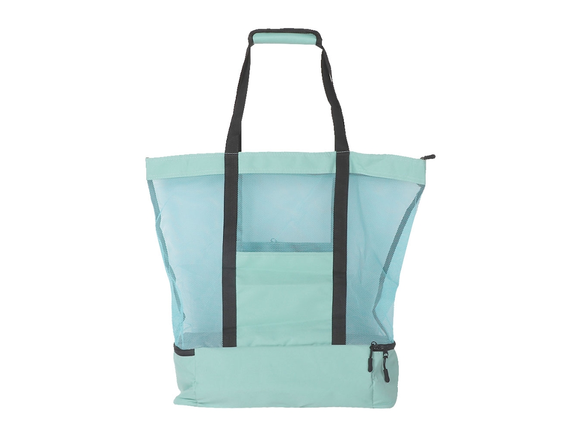 Bolsa Tote Dobravel de Malha com Compartimento Isolado para Picnic e Alimentos S/MARCA