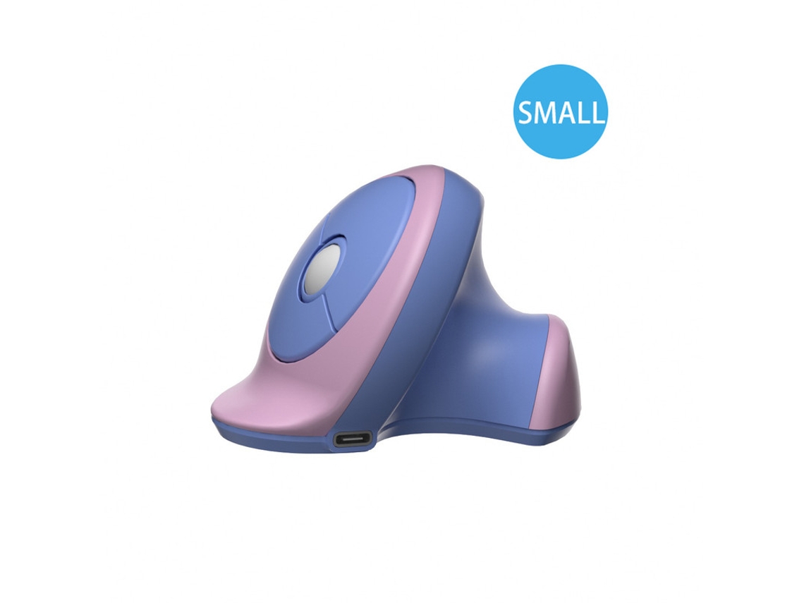 Mini Rato Vertical Ergonómico Recarregável Com Modo Duplo, Silencioso E Sem Fios, Dpi Ajustável Roxo Yizhood
