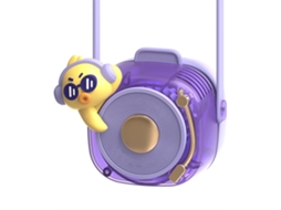 Ventilador de Pescoço Sem Lâmina Usb 3 Velocidades Roxo