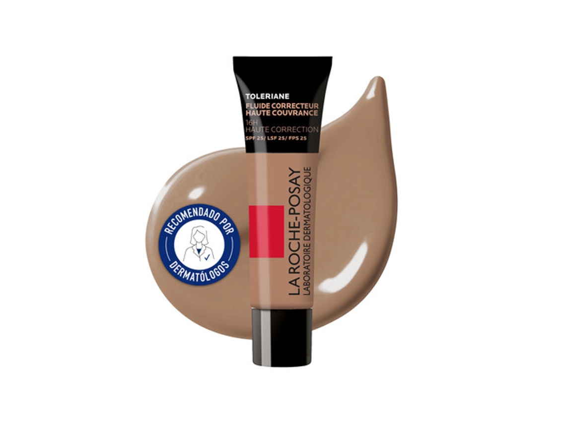 Fluido Corretor de Alta Cobertura com SPF25 La Roche-Posay Tolériane 30 ml - Tom: 15