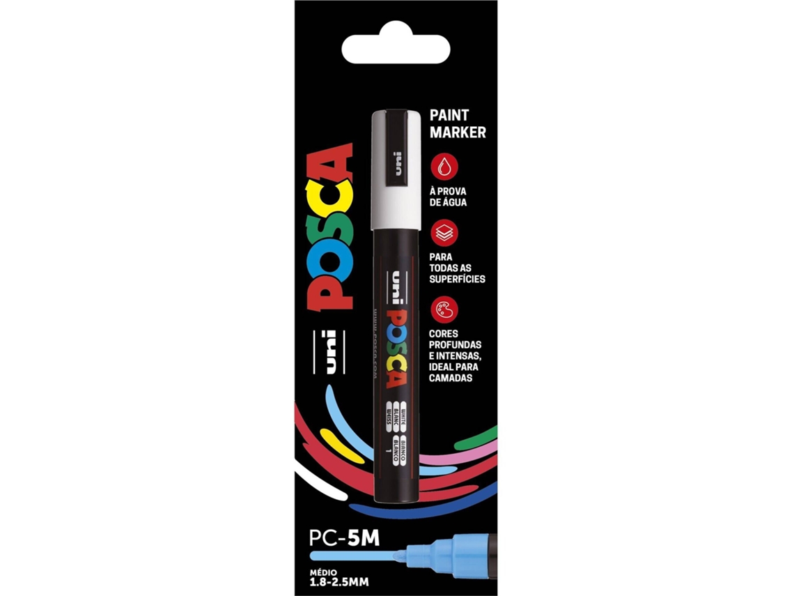 Marcador POSCA Pc-5m Branco Uni