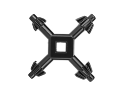 Laxiscreed Chave De Estriado Multi-funcional Em Liga Para Ferramentas Manuais, Design 4 Em 1