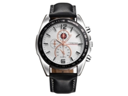 Reloj De Pulsera Analógico De Cuarzo Para Hombre Con Correa De Pu Suave Simple Y Elegante