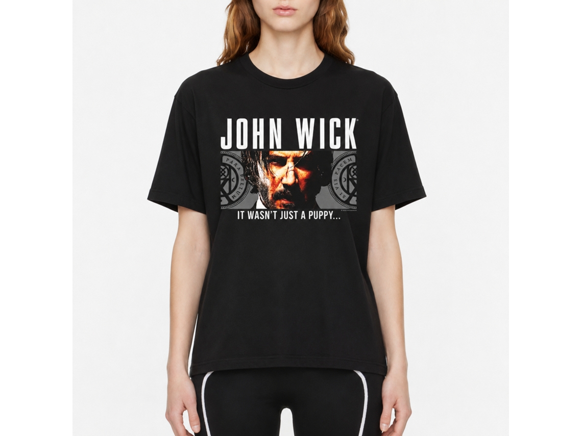 Rockinstone John Wick Wasnt Just A Puppy Black Adult T-shirt Size:xl