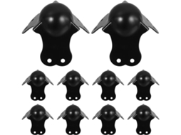 Kit De Instalação Triangular De Metal Preto Com Formato Esférico De 10 Ângulos