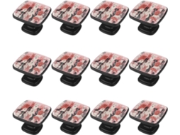 Puxadores E Botões Quadrados Para Gavetas Armários, 12 Peças, Desenho Animado De Cachorrinho Dachshund Pug, Puxadores