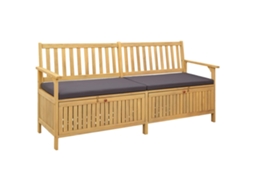 Vidaxl Banco De Arrumação 2 -seater 170 X 63 X 84 Cm Retangular