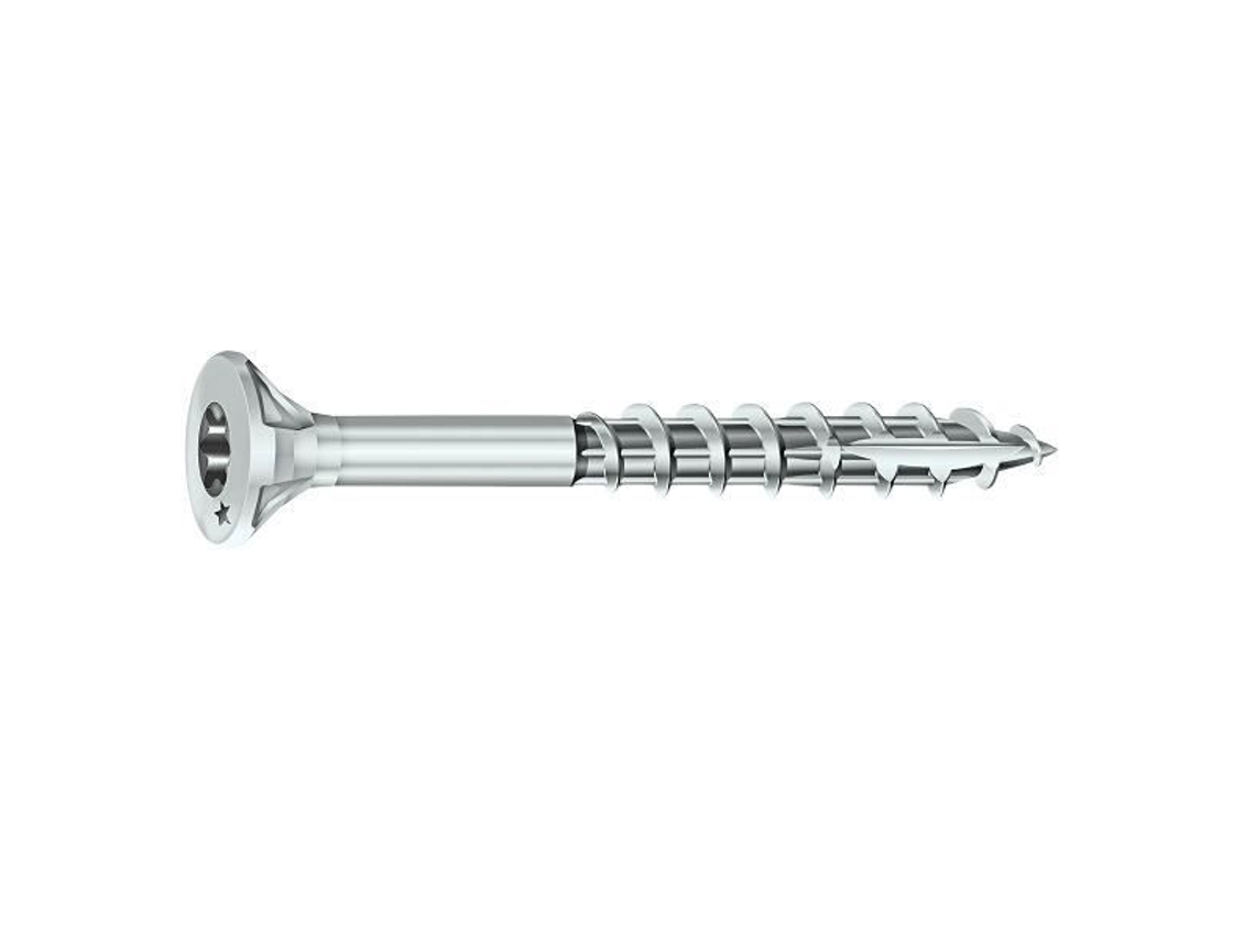 Parafuso Cabeça Escareada Estrela Foguete Aço Zincado 6X120/70 Caixa com 100 351400025075 VYNEX