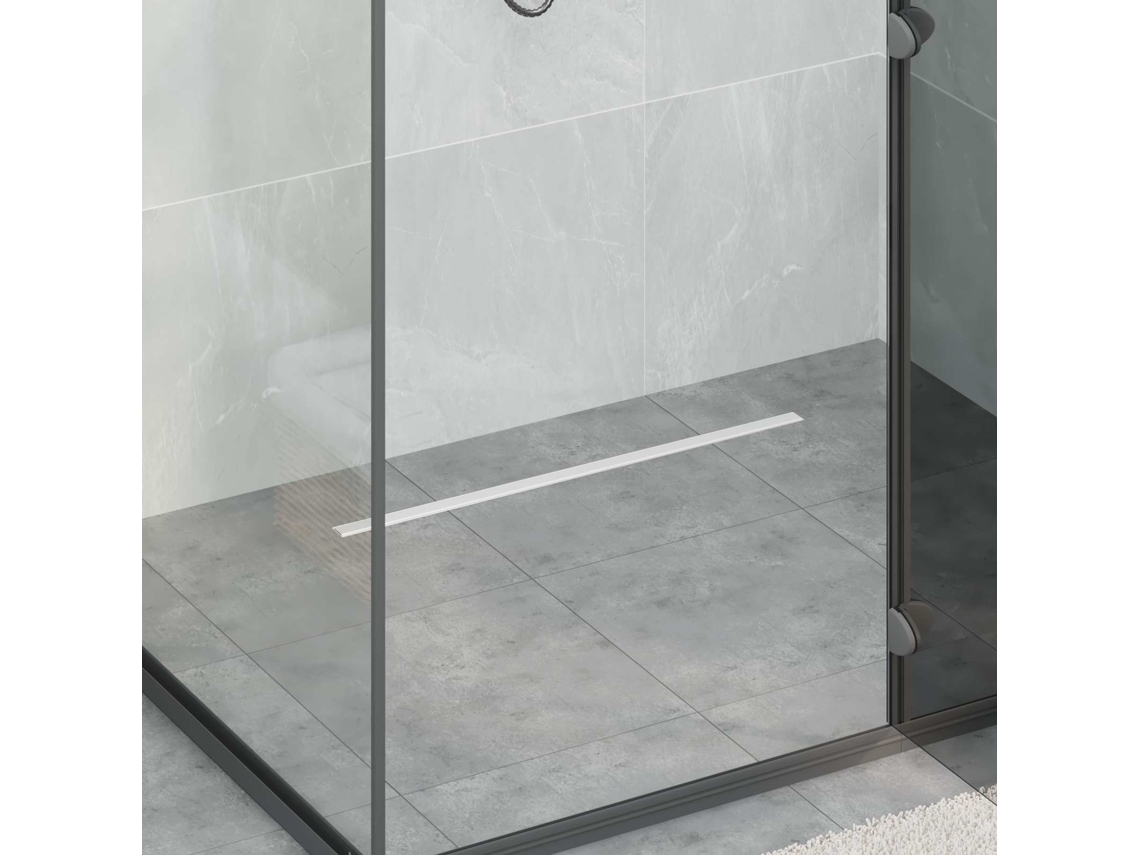 Vidaxl Ralo De Chuveiro 360° Com Modelo Slim Prateado 70 Cm