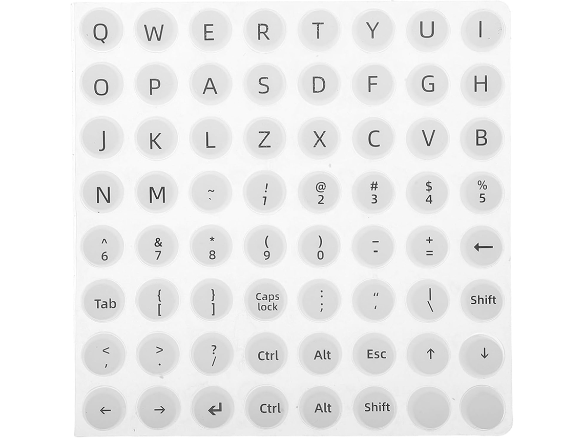 Teclas De Silicone Para Teclado, Proteção Para Unhas Compridas