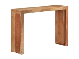 Vidaxl Mesa Consola 110x30x76 Cm Madeira De Acácia Maciça