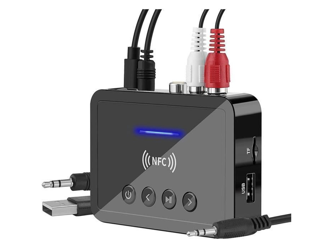 Adaptador Bluetooth Áudio, 2 Em 1, Aux, Para Tv, Pc