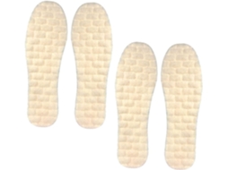 2 Pares De Palmilhas Aquecidas Lã Para Sapatos Inverno, Confortáveis E Respiráveis, Para Homens E Mulheres
