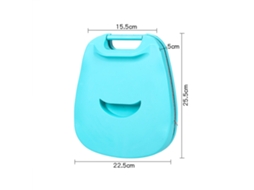 Almohada Plegable para Siesta de Espuma de Memoria Ergonómica Portátil Soporte Cervical para Oficina Azul