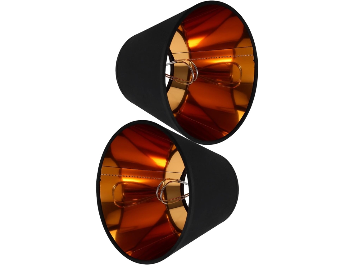 Conjunto de 2 Clipes Pequenos para Abajur, Design Simples e Proteção Contra Luz Suave, Compatíveis com Diversos Tipos de Lâmpadas. SFUSHOS
