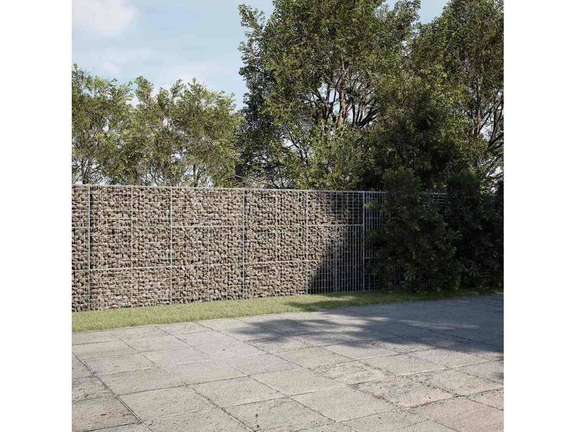 Vidaxl Cesto Gabião Com Cobertura 500x50x150 Cm Ferro Galvanizado