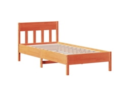 Bed Frame, Bed Frames Vidaxl Marrom Madeira De Pinho (75 X 190 Cm)