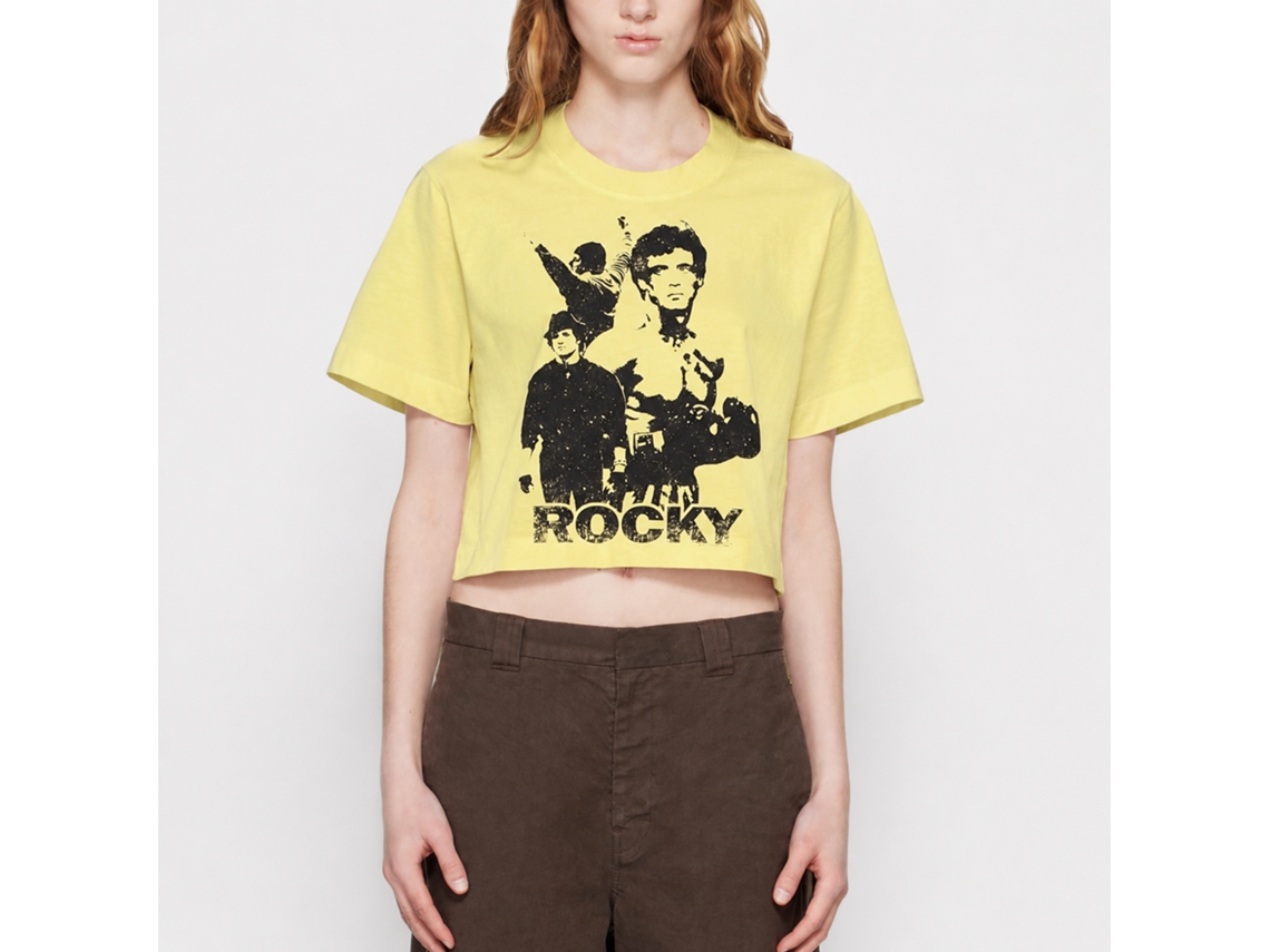 Rockinstone Rocky Movie 3 Stallions Heather Yellow Adult T-shirt Size:xxxl