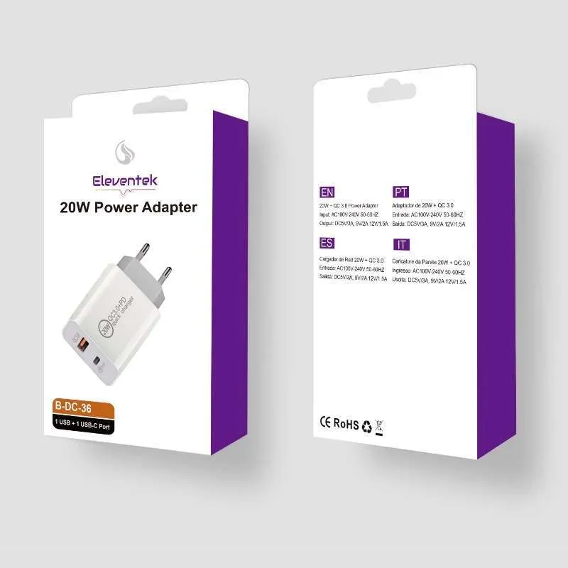 Carregador Rápido Usb-c Eleventek