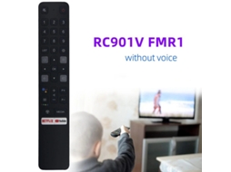 Controle Remoto Tv Para Tcl Voice Rc901v Fmr1 Universal Replacement Cuich