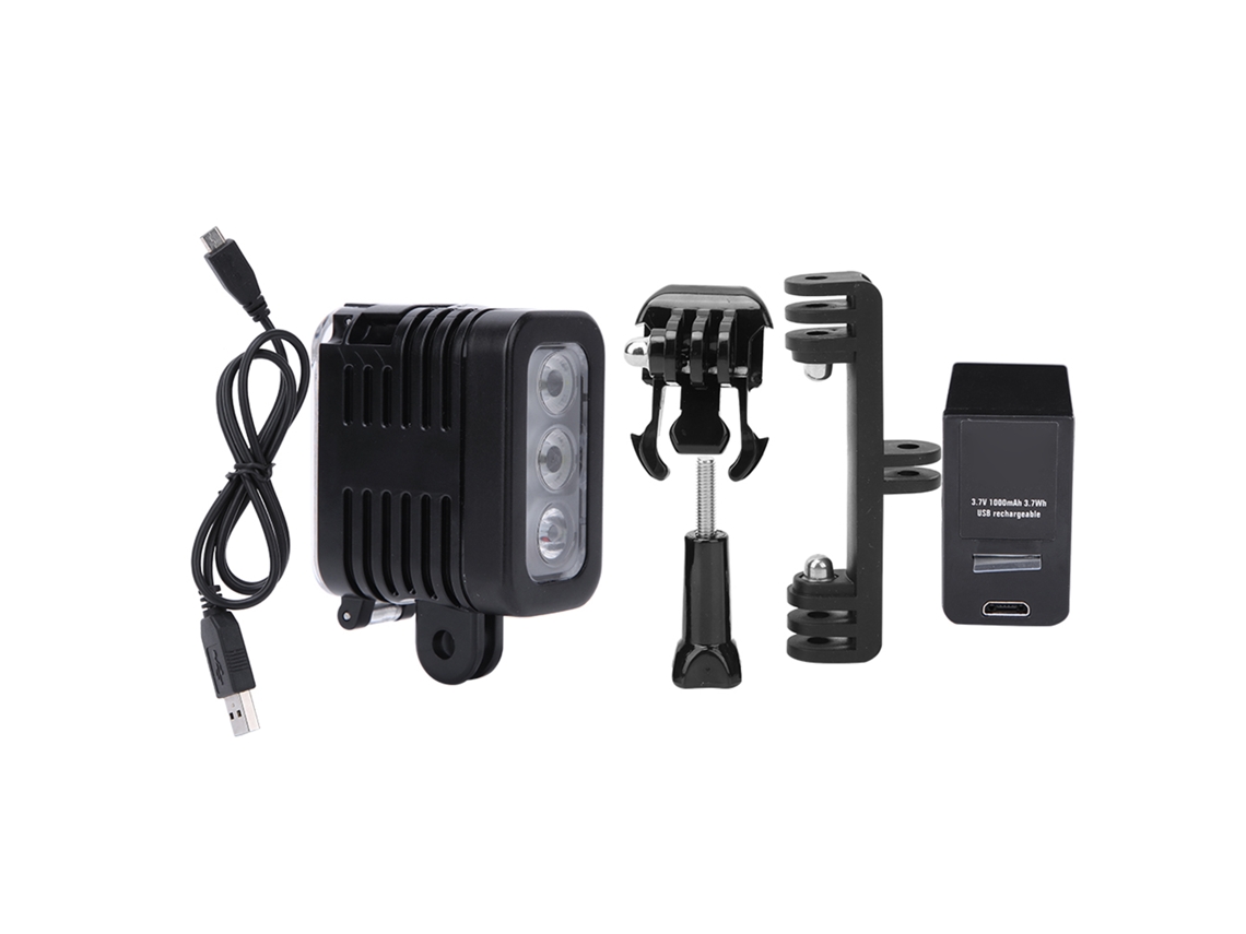 Usb Rechargeable Battery Waterproof Led Video Lamp Underwater Diving Fill Light For Sports Camera LAXISCREED