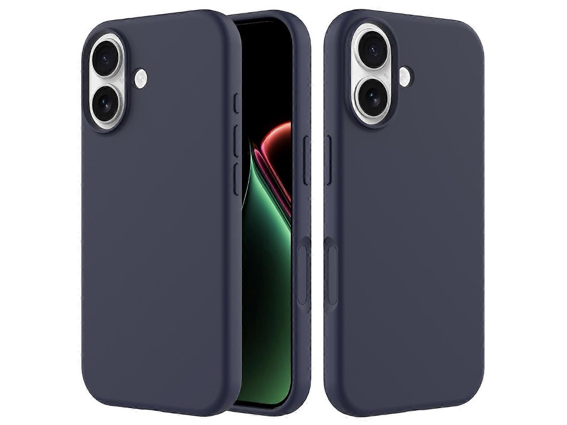 Capa De Silicone Líquido Para Iphone 17 - Azul Meia-noite E Resistente A Impactos jsr Azul Meia-noite