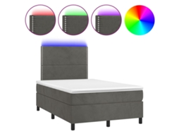 Box Spring Bed, Box Spring Beds Vidaxl Cinzeto Veludo (120 X 200 Cm)