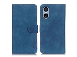 Capa De Couro Com Flip Horizontal E Textura Retrô Khazneh Para Sony Xperia 5 Vi