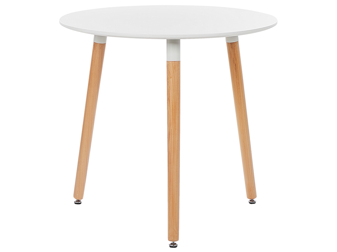 Mesa de jantar BELIANI Boma de MDF Branco 80x80x76