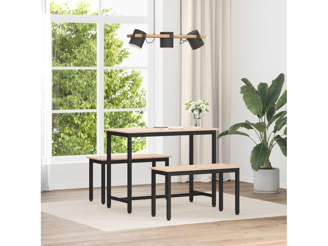 Vidaxl Banco Natural 80 X 35 X 45 Cm Madeira De Pinheiro Sólida