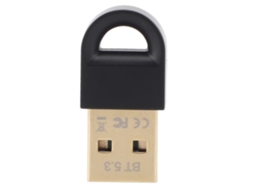 Adaptador Bluetooth Usb 5.3 Dongle Receiver Para Teclado E Mouse Windows 8.1/10/11 Luz Dourada