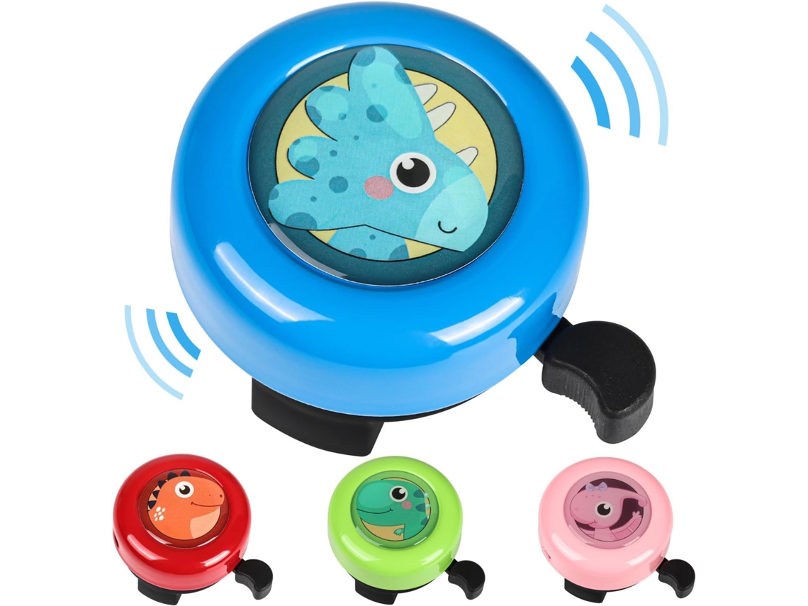 Campainha infantil AQUAFORGE em cor azul com som alto para Bicicleta, Mtb, Estrada, Scooter e Uso Adulto