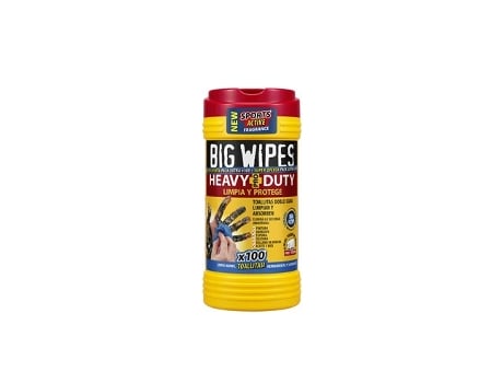 Lenços Umedecidos Industriais Biodegradáveis E Não Tóxicos Para Serviços Pesados Big Wipes (lata Com 100 Unidades)