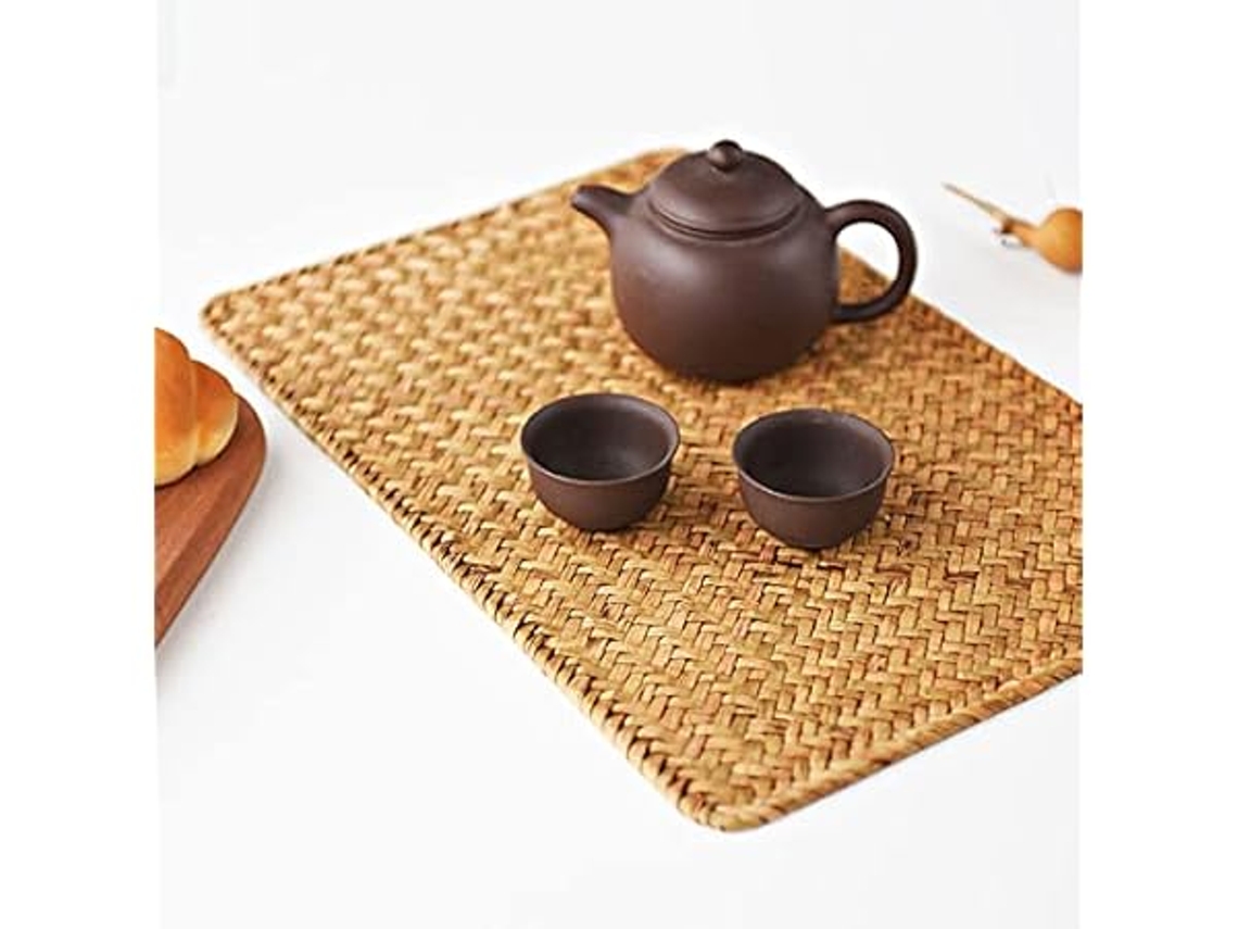 Conjunto de 6 Peças Retangulares em Erva Marinha Natural STELASPLEN