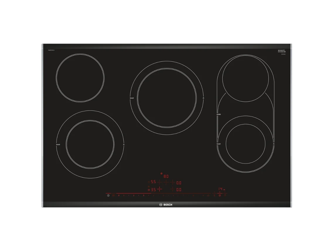 Placa de Vitrocerâmica BOSCH PKM875DP1D (Elétrica - 81.6 cm - Preto)