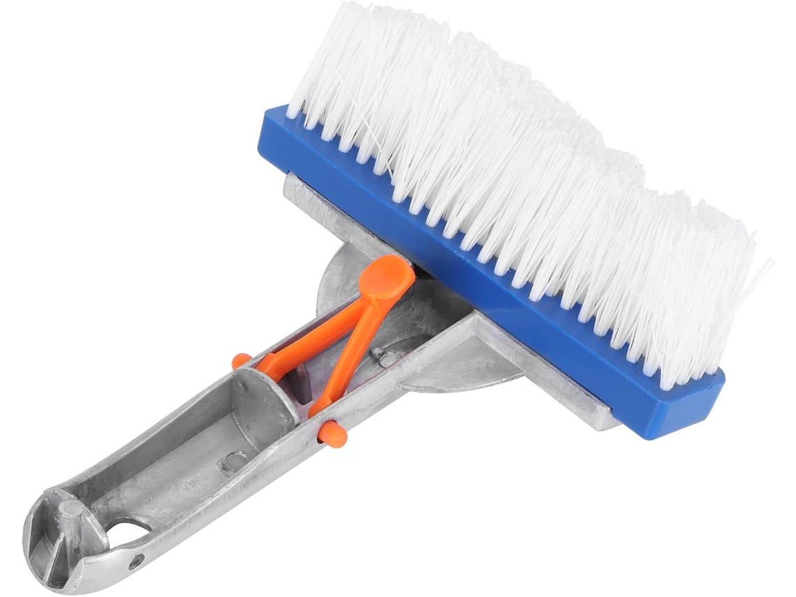 Escova De Nylon Portátil De 5,5 Polegadas Para Limpeza Do Fundo E Das Paredes Da Piscina.