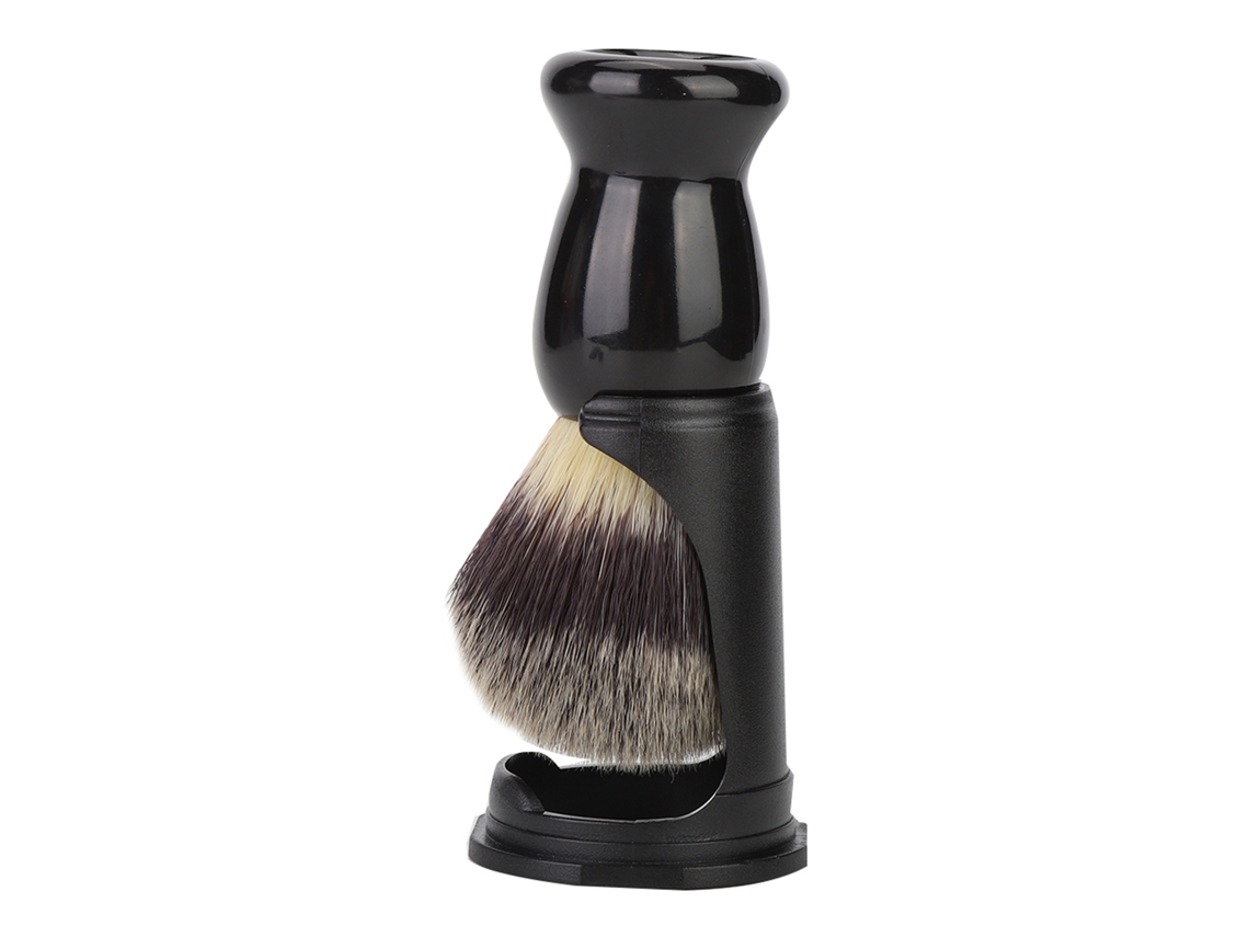 Conjunto de suporte para barba e cabelo em acrílico preto