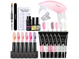 Conjunto De Gel Para Extensão De Unhas, Conjunto De Esmalte Em Gel Uvlh09 001 Yunzii