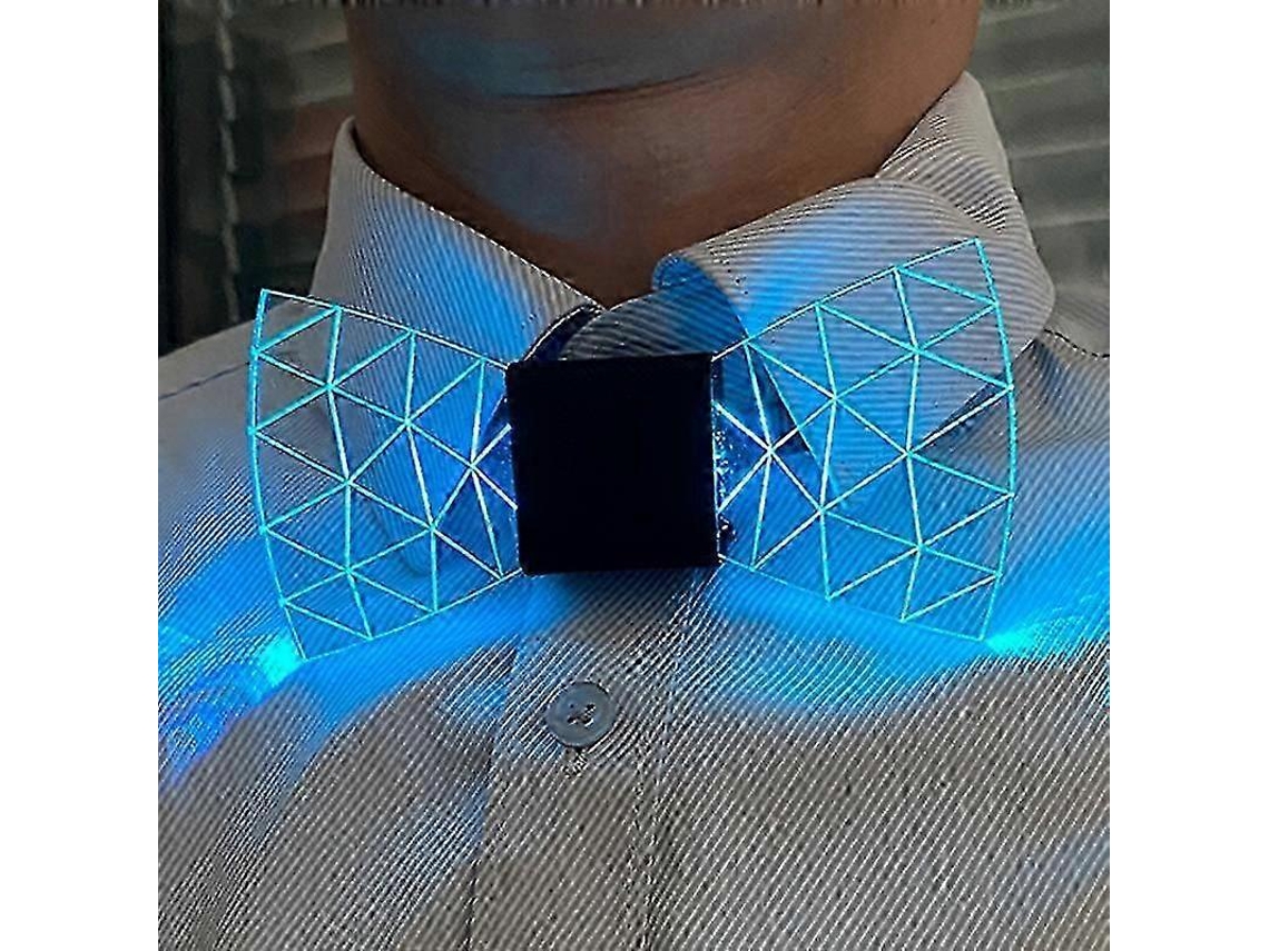 Colorido Led Acrílico Gravata Borboleta Mudar 7 Núcleos De Iluminação Homens Gravata Borboleta Piscando Levou Gravata Borboleta Iluminar Festa Lu