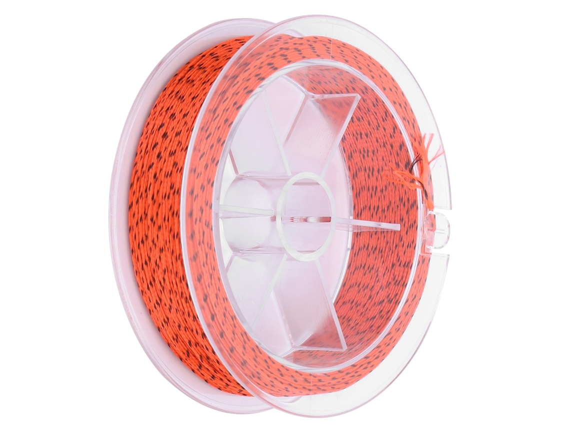 Linha de Pesca Fly 30lb 50m Poliéster Laranja Preta